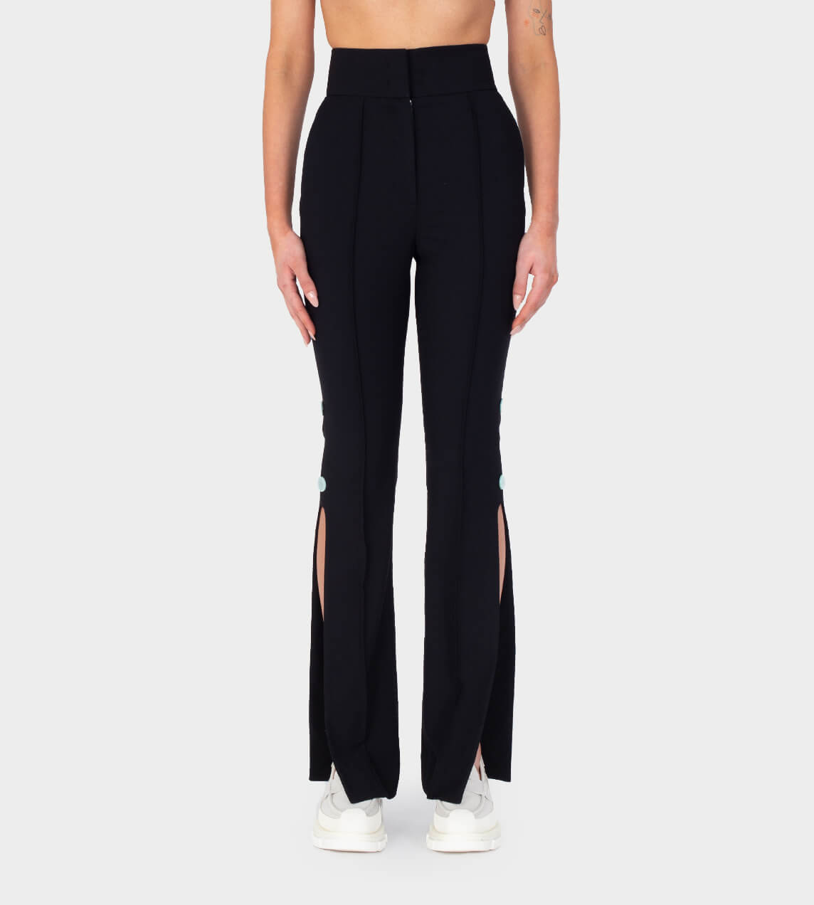 WE11DONE - Side Slit Bootcut Pants