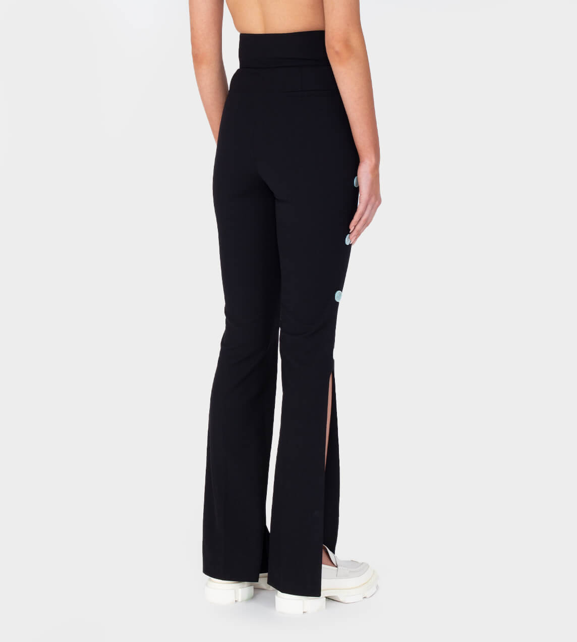 WE11DONE - Side Slit Bootcut Pants