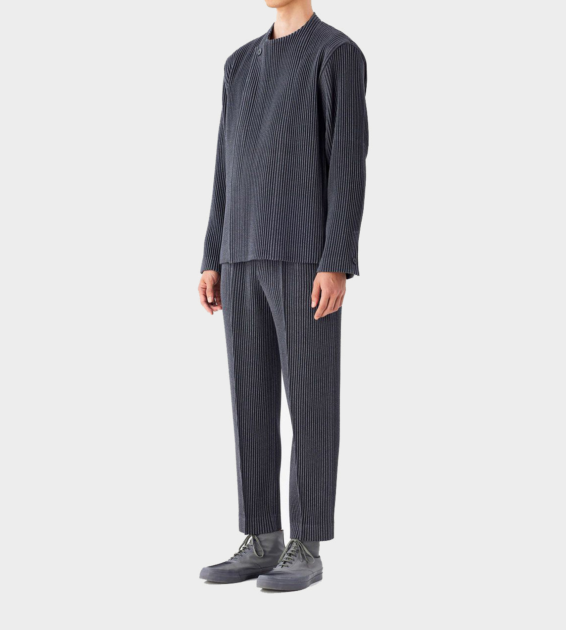 Homme Plisse Issey Miyake - Wool Like Pleated Pant Charcoal – WDLT117