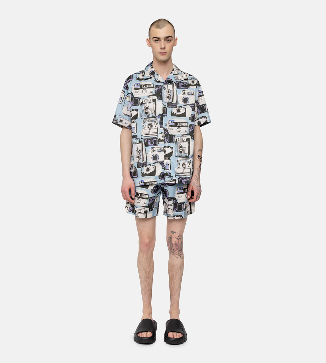 DAVI - S/S Camera Printed Shirt