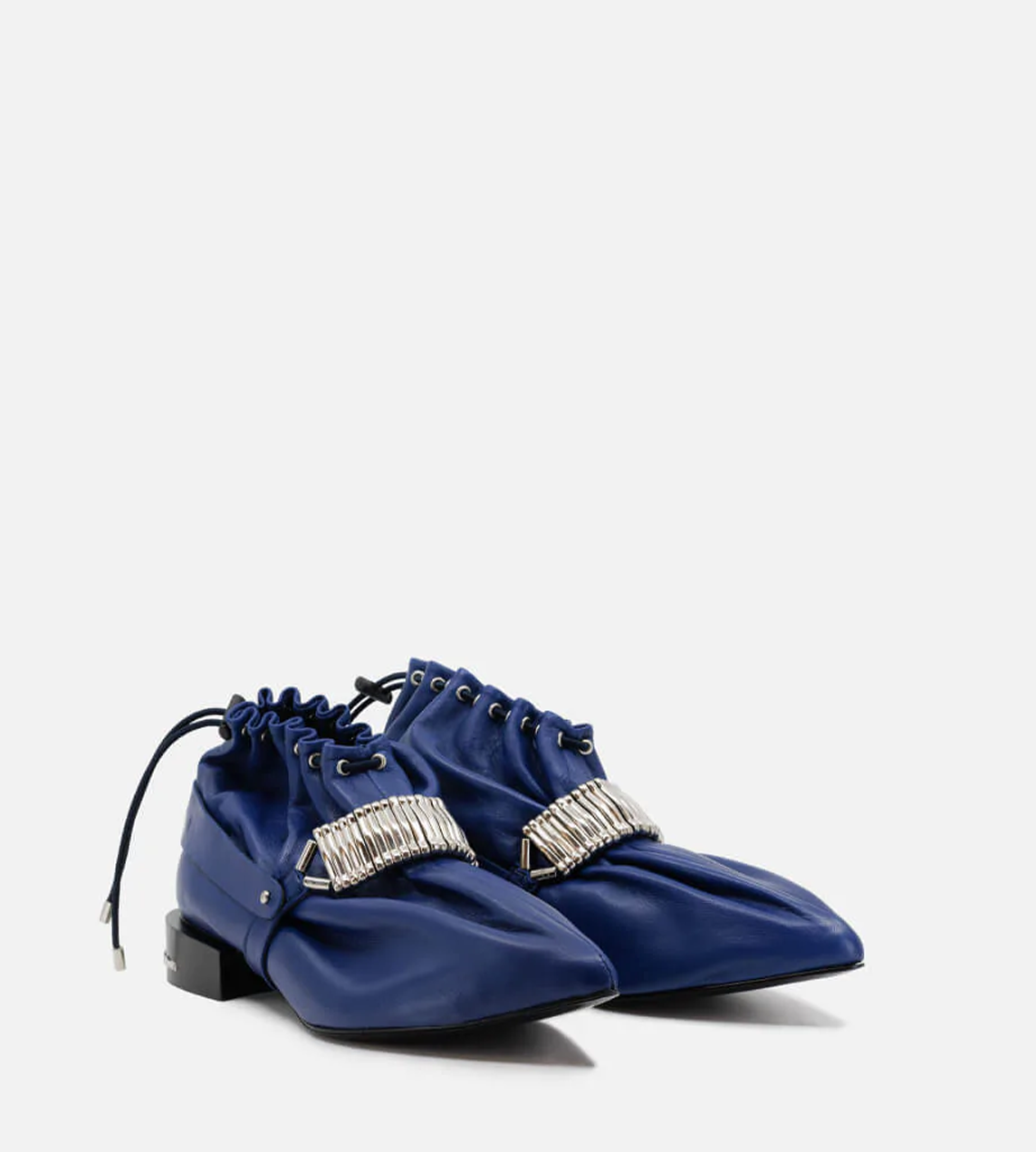 Toga Pulla - Drawstring Ankle Detail Shoe in Blue