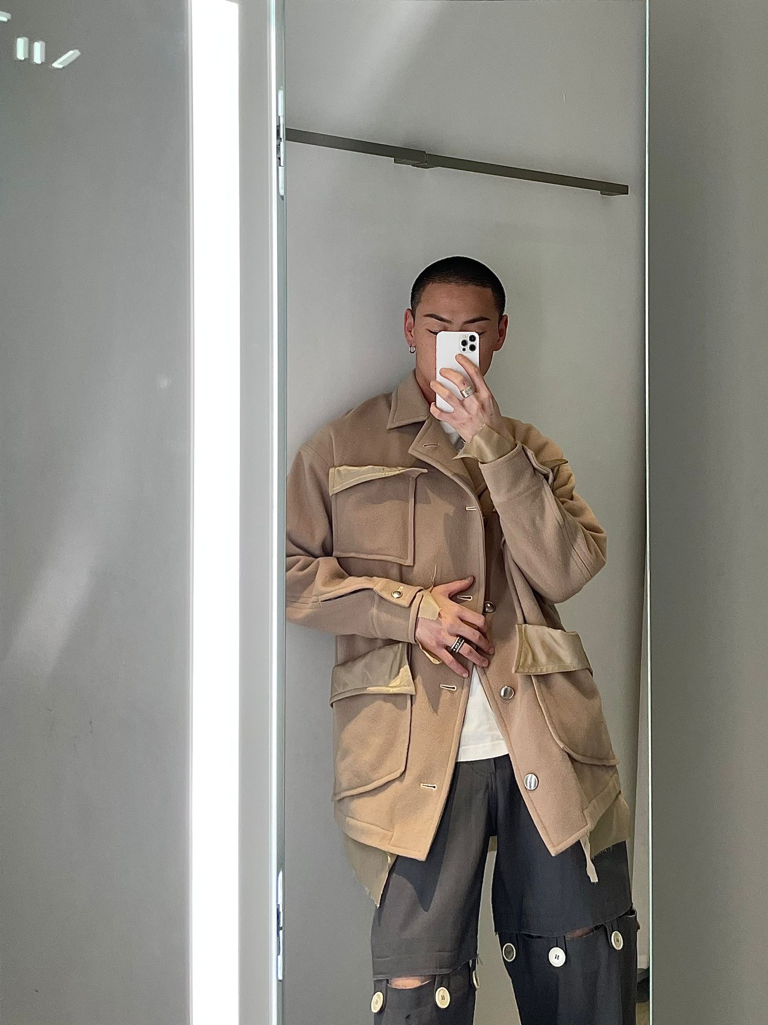 Sulvam - Over Blouson Jacket Beige